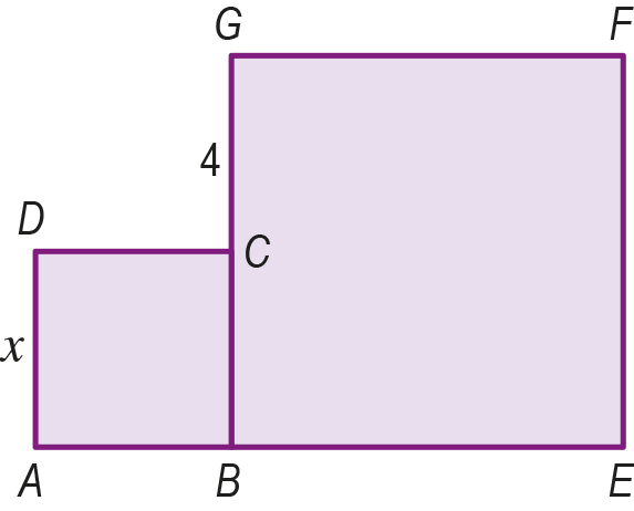 Dois quadrados [ABCD] e [BEFG]