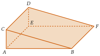 Prisma triangular reto [ABCDEF]