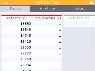 Calculadora — lista com o número de sócios em cada jogo