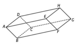 Prisma quadrangular regular ABCEDFGH