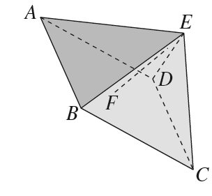 Pirâmide quadrangular regular ABCDE
