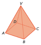 Pirâmide quadrangular regular ABCDV