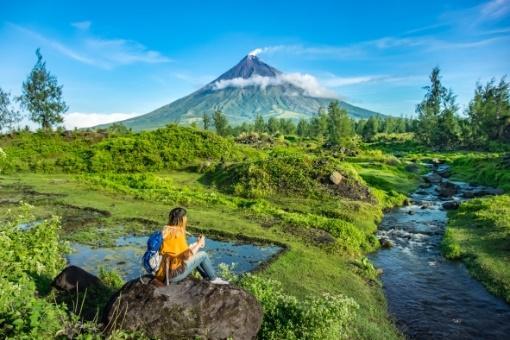 Vulcão Mayon nas Filipinas