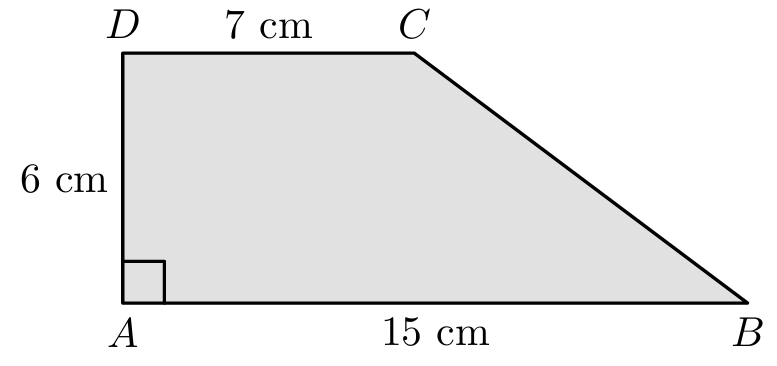 Trapézio retângulo [ABCD]