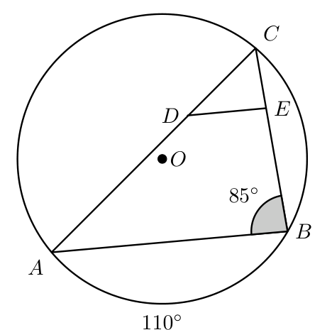 Triângulo [ABC] inscrito numa circunferência