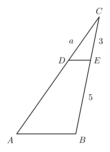 Triângulos [ABC] e [DEC]