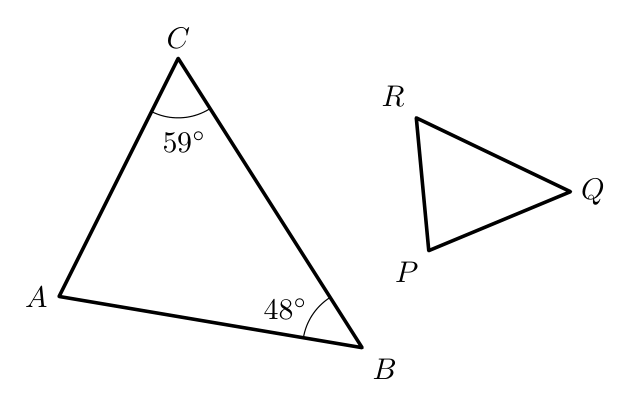 Triângulos [ABC] e [PQR]