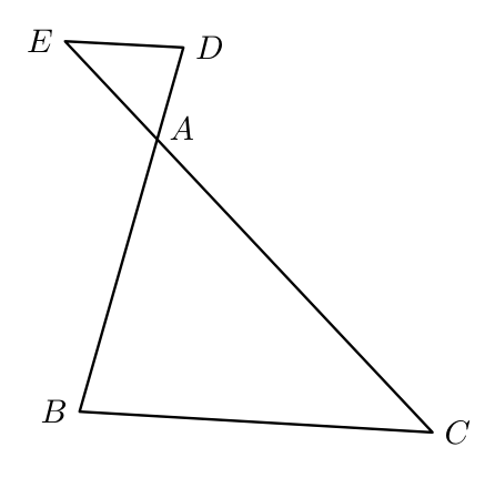 Triângulos [ABC] e [ADE]