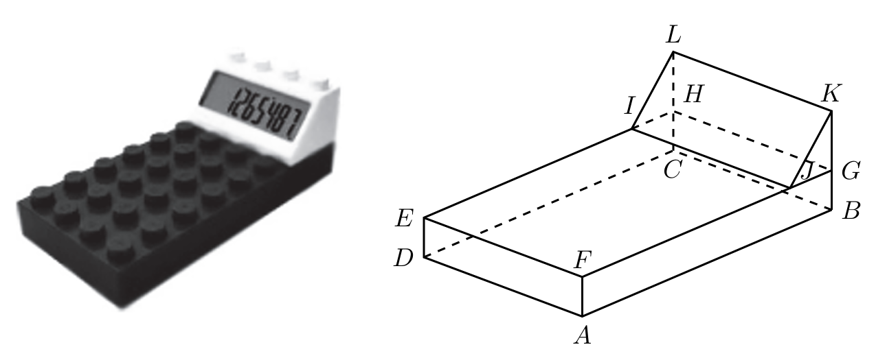 Paralelepípedo + prisma triangular — calculadora