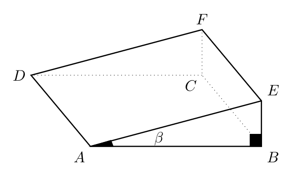 Prisma triangular — rampa