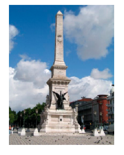Fotografia do monumento da praça dos Restauradores