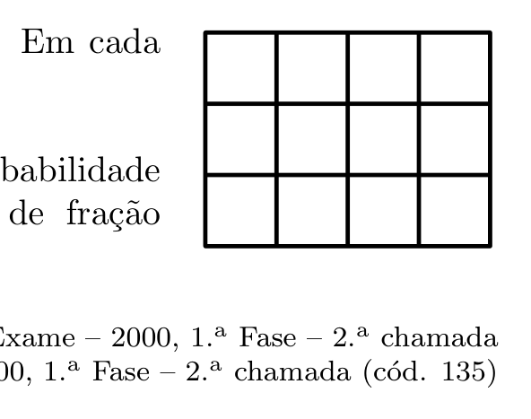 Caixa com doze compartimentos